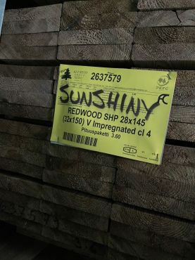 芬蘭紅松2.5X14X360CM 赤松(ACQ高磅防腐/US1級景觀材/刨光)取代塑木