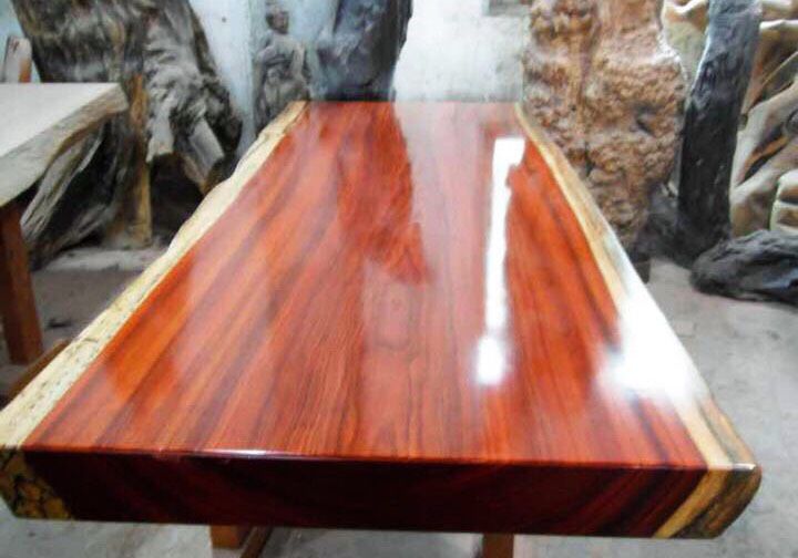 頂級大桌板料 紫心木 寬120 X 厚11CM 長度600